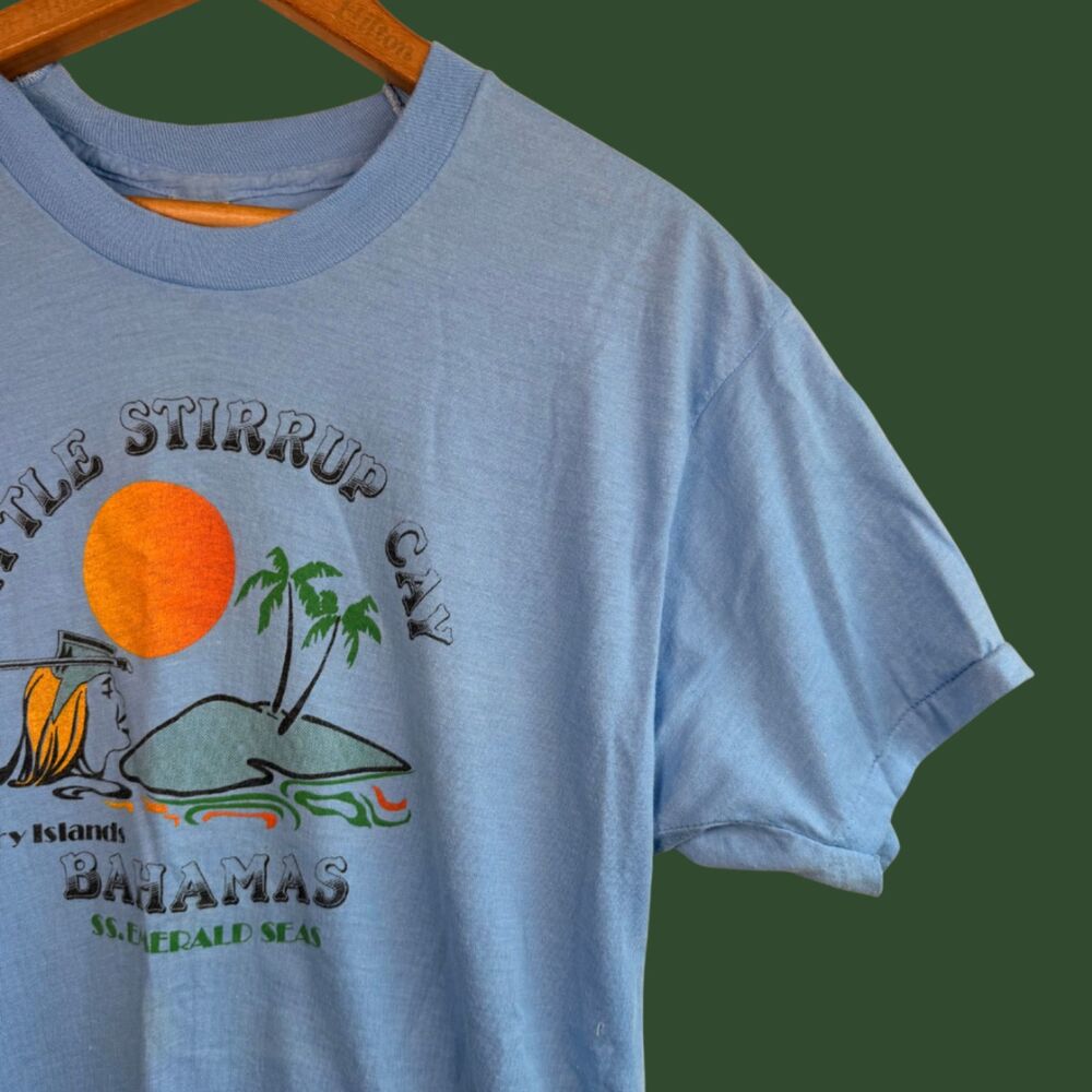 Vintage Screen Stars Single Stitch Bahamas Vacation Tee - Picture 2 of 9